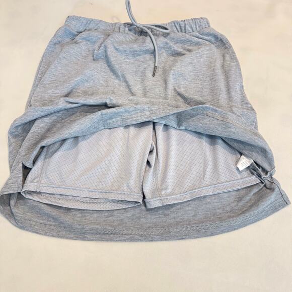 Jack Smith Athletic Gray Skort Elastic Drawstring Waist Mesh Short Side Pockets - Picture 3 of 16